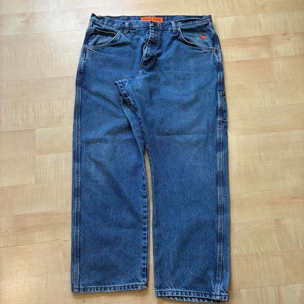 Wrangler FR Riggs Workwear Carpenter Jeans Mens 36x28 Flame Resistant Blue